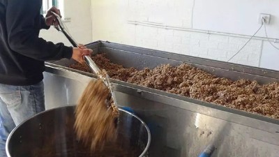 用釀白酒設備和傳統(tǒng)手藝釀造稻谷酒迎新春，每天買酒的人擠爆門檻